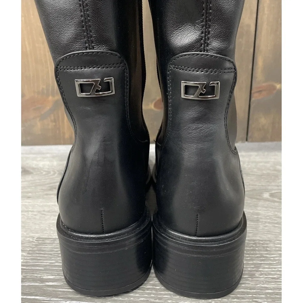 NEW Franco Sarto L-Gisella Black Knee‎ High Boots Women's 9.5M